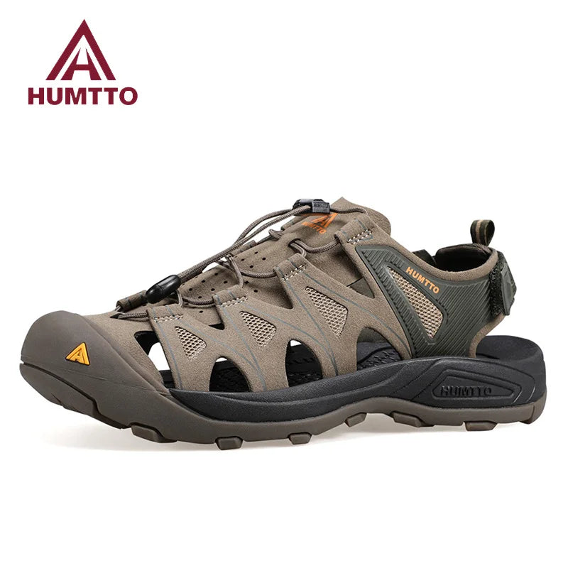 HUMTTO Summer Shoes for Men Breathable Mens Sandals Outdoor Hiking Water Beach Sandals Camping Fishing Climbing Man Sneakers