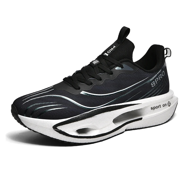 Men Women Carbon Racing Running Shoes Four Seasons New Breathable Lightweight Outdoor Casual Sneakers Couple Speed Sports Shoes