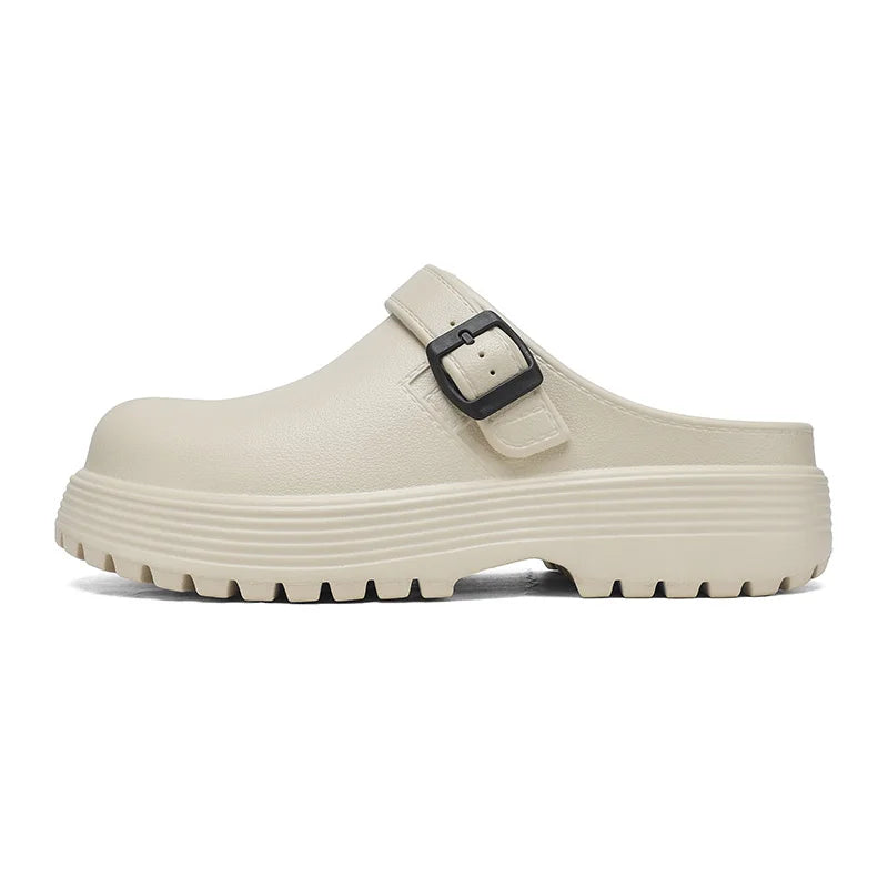 Men's Mule EVA casual slippers summer soft-sole non-slip lightweight outdoor walking beach shoe fashion dual-use sports slippers