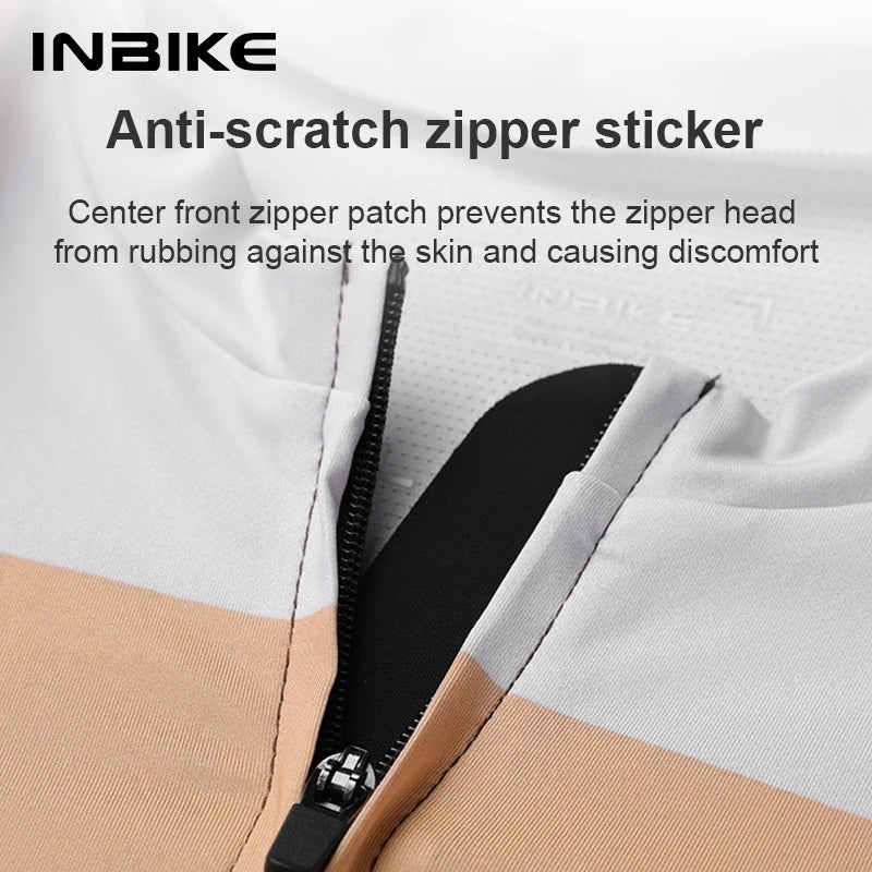 INBIKE Men's Cycling Long Sleeve Spring MTB Cycling Jersey Quick-drying Bicycle Tops Biking Clothing Breathable MTB Bike Clothes