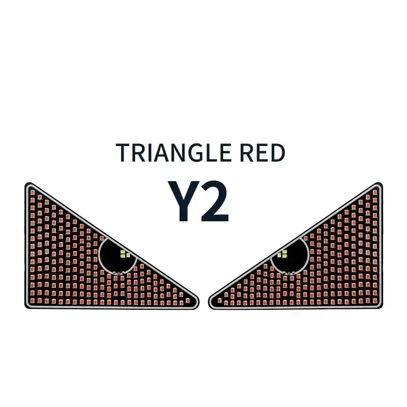 USB Dynamic Devil Eyes Light Car Windshield Dynamic LED Matrix Panel Screen Light for Car Truck Window Decor Lighting