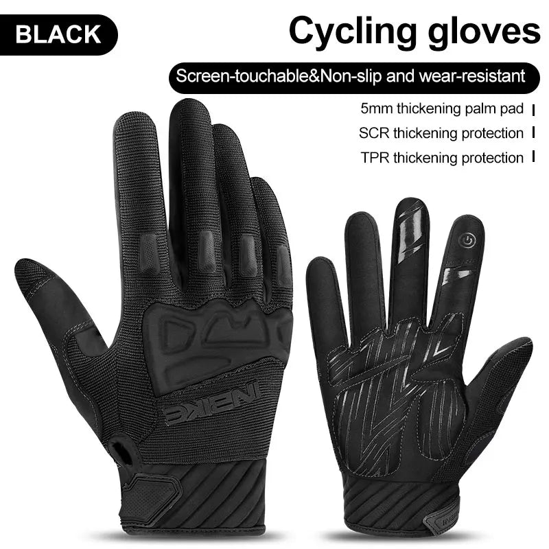 INBIKE MTB Cycling Gloves Man Touchscreen Men’s Sport Gloves Mountain Bicycle for Motorcycle Outdoor Cycling Bike Accessories