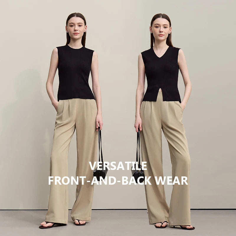អាវយឺតដៃខ្លី Amii សម្រាប់នារី រដូវក្តៅ ឆ្នាំ២០២៦ ថ្មី ក V រាងស្លីម សាមញ្ញ ងាយស្រួលពាក់ អាវធំសម្រាប់នារី 12642056