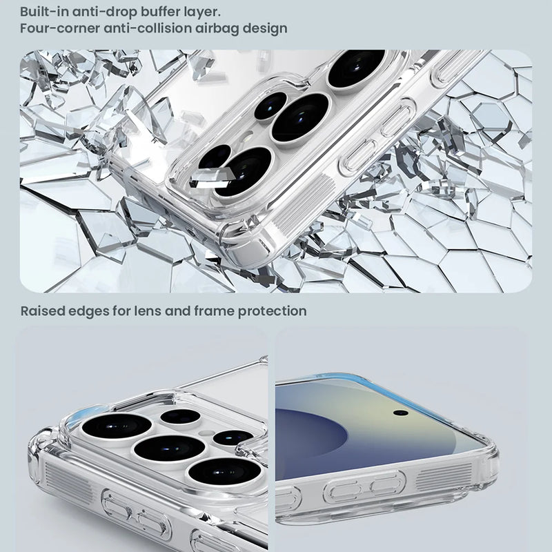 NILLKIN For Samsung Galaxy S26 Ultra Magsafe Case Nature Pro Magnetic Cases Lens Protection Back Cover For Samsung S26 Ultra