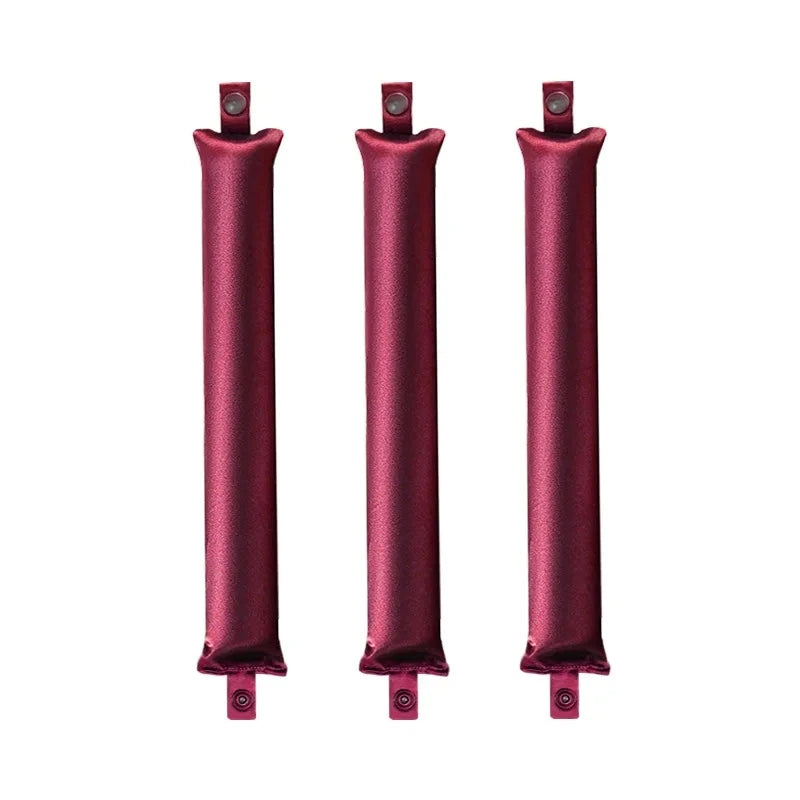 Hatless curling iron; heatless curling rod; night soft curls, heatless curling tube, satin curling rod head，Lady's hair curlers