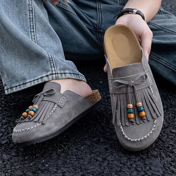 Men women's Mules casual shoes four season new breathable light soft-sole non-slip comfort fashion outdoor walking semi slippers