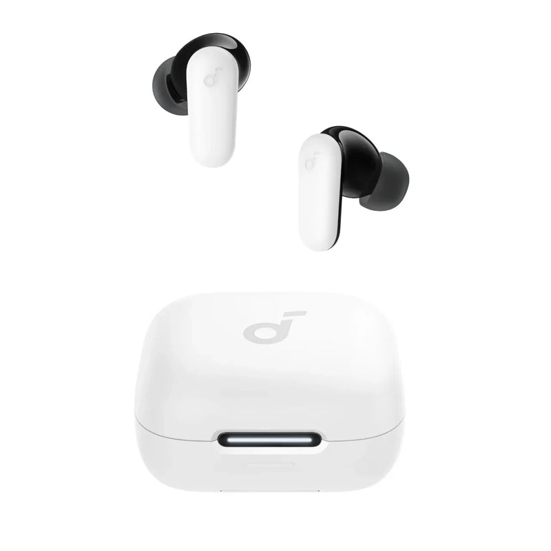 កាសស្តាប់ត្រចៀកប៊្លូធូស Soundcore ដោយ Anker P30i បច្ចេកវិទ្យាកាត់បន្ថយសំឡេងរំខានឆ្លាតវៃ បែបផែនសំឡេងព័ទ្ធជុំវិញ អាយុកាលថ្មយូរបំផុត ៤៥ ម៉ោង