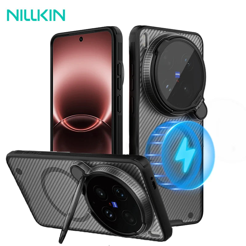 NILLKIN For Vivo X300 Ultra Magsafe Case CamShield Prop With Camera Protection PC Back Cover For Vivo X300 Ultra Magnetic Cases
