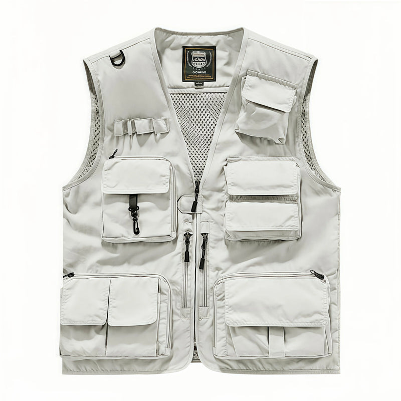 New  Custom Logo Vest Photography Workwear Vest Summer Reversible New Multi-Pocket Breathable Outdoor Vest