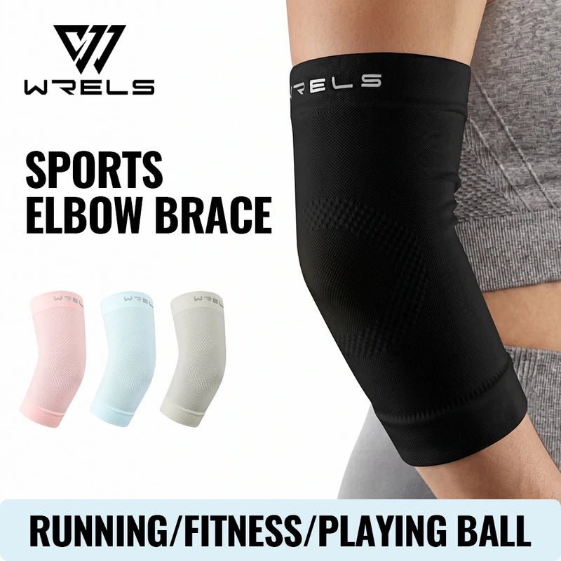 WRELS Elbow Brace Compression Arm Sleeve Breathable Ultralight Elbow Support Non Slip Men Women Basketball Gym Elbow Protector
