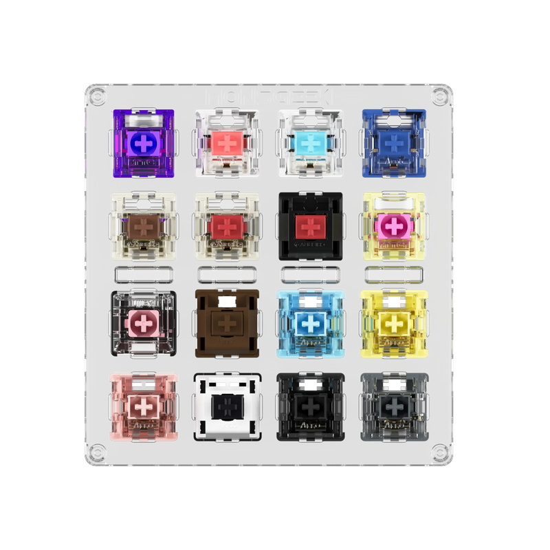 Akko x MonsGeek Acrylic 16-key Switch Tester Linear/Tactile/Clicky/Silent  Switches
