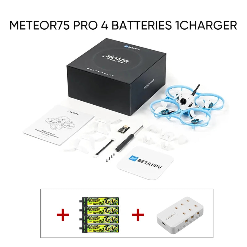ឧទ្ធម្ភាគចក្រ BETAFPV Meteor75 Pro II គ្មានជក់ ម៉ូដែលថ្មីបំផុតឆ្នាំ ២០២៦