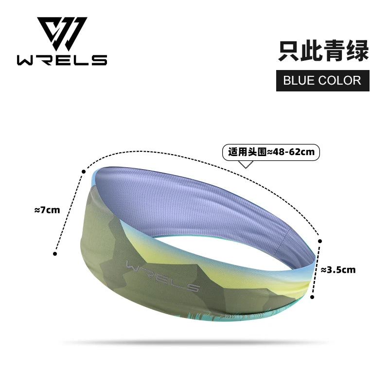 WRELS Sports Headband Elastic Sweatband for Men Women Yoga Headbands Sweat-absorption non-slip Running Fitness Sweatband