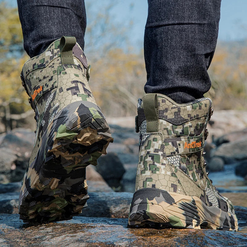 Men's camouflage desert training boots four season casual anti-slip outdoor field hiking Professional Battlefield tactical boots