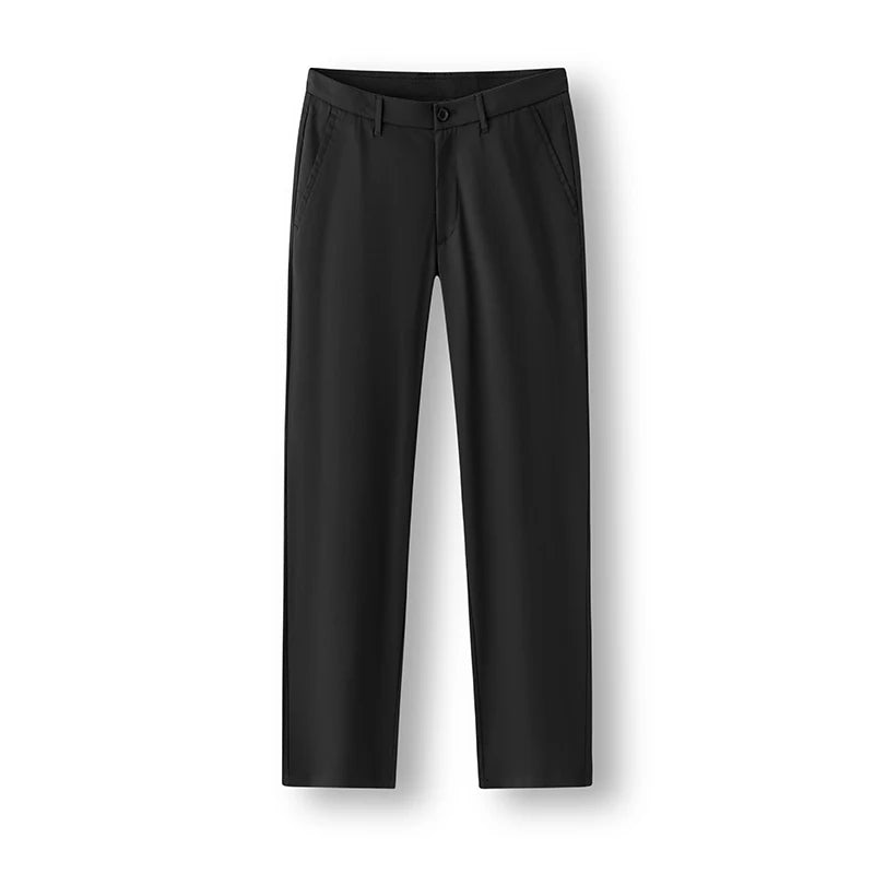 Semir Men Pants Solid 2026 Straight Elastic Waist Commuter Urban Casual Everyday Style Soft Comfortable Daily Wear Trendy