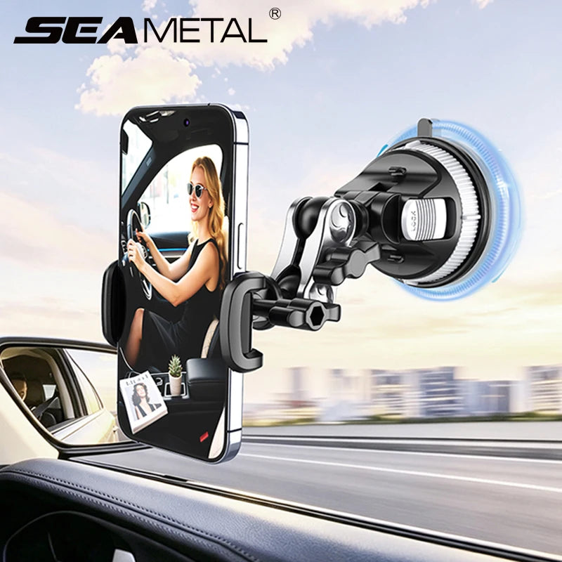 SEAMETAL Suction Cup Car Phone Shooting Stand Magic Arm Car Dashboard Windshield Phone Mount GPS Holder for Car Accessories