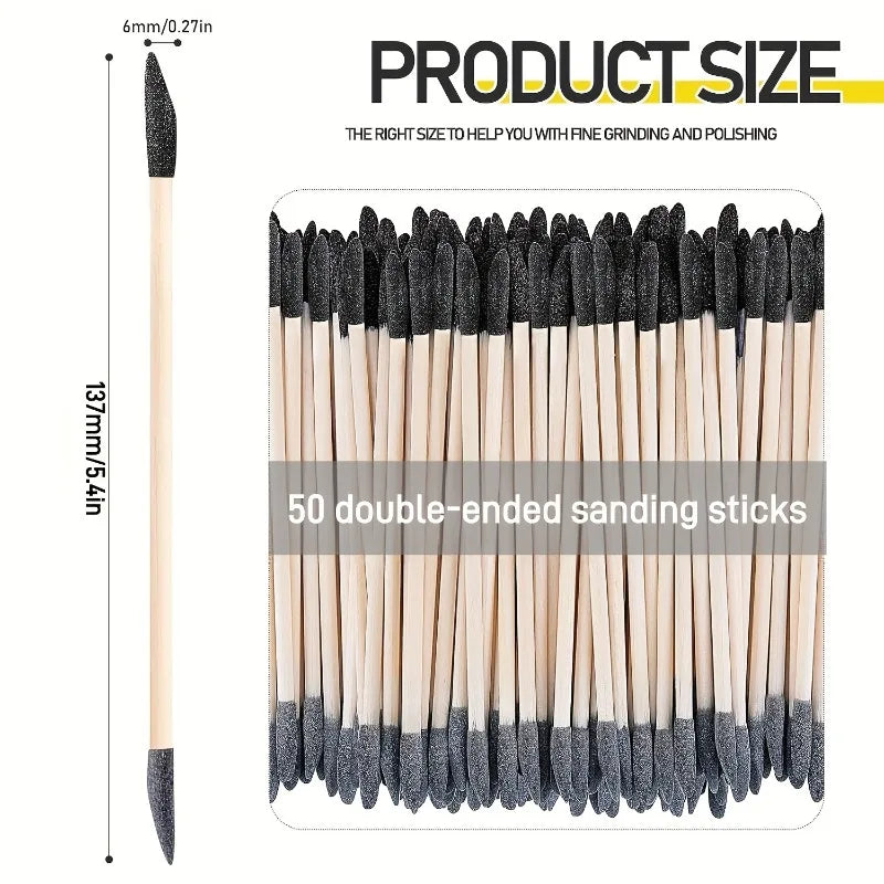 5/10pcs Sanding Sticks,Model Sanding Sticks,Double Head Grit,for Model Building,Fine Parts,Nail Art,Woodworking, Craft Projects
