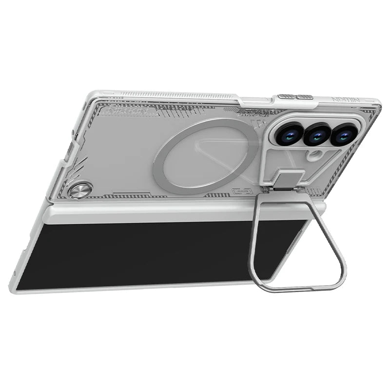 NILLKIN Magsafe Case For Samsung Galaxy Z Fold 7 5G Magnetic Iceblade Prop With Camera Holder Back Cover for Samsung Z Fold 7