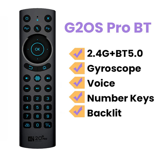 Transpeed G20spro BT Wireless Remote Control Air Mouse with IR Learning Gyros G20SPRO BT