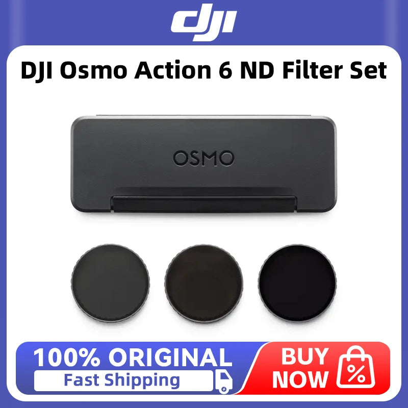 DJI Osmo Action 6 ND Filter Set Includes ND8, ND16, and ND32 filters and an ND Filter Case Original Accessories in Stock