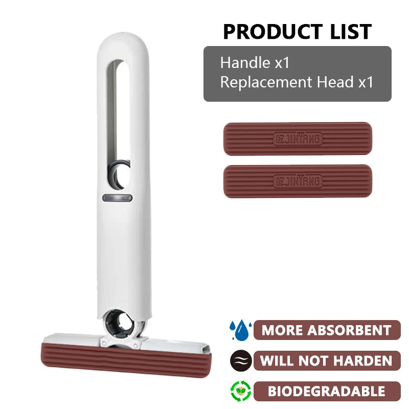 iLMH Mini Mop ជូតសម្អាតដោយខ្លួនឯង ងាយស្រួលបត់ និងសម្អាតក្នុងគ្រួសារ មិនចាំបាច់លាងដៃ ជូតសម្អាតបានស្អាតល្អ ស្រូបយកទឹកបានល្អ ងាយស្រួលជូត ...