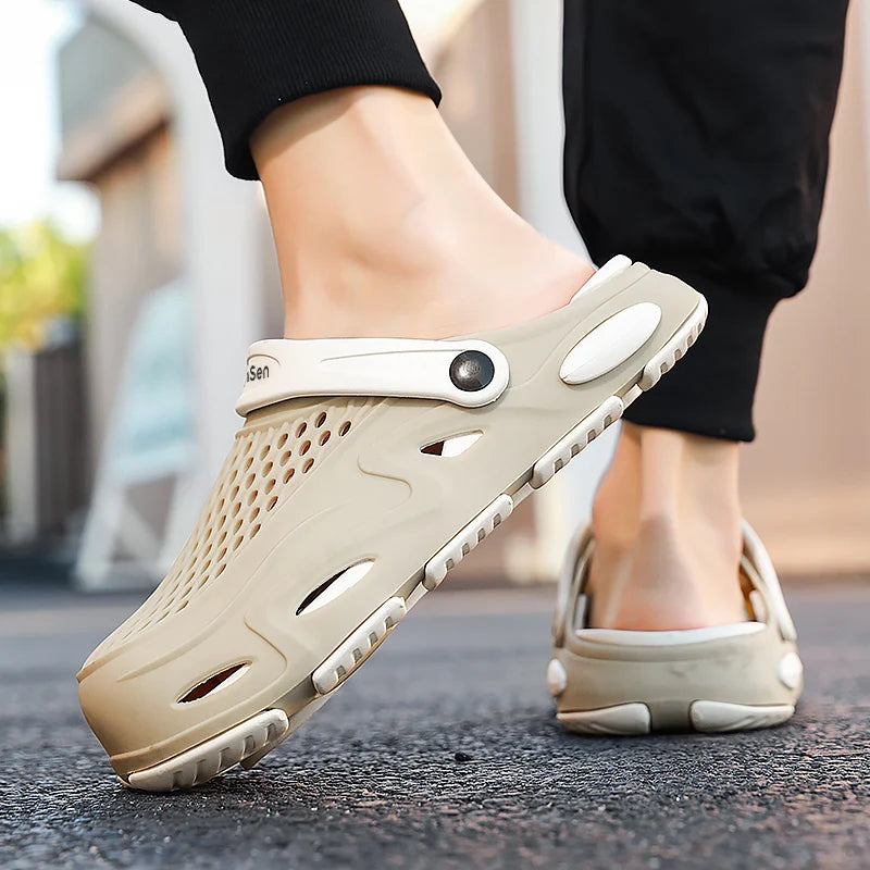 Men's Classic EVA Clogs Breathable Lightweight Anti slip Outdoor Garden Slippers summer New fashion casual soft sole beach shoes