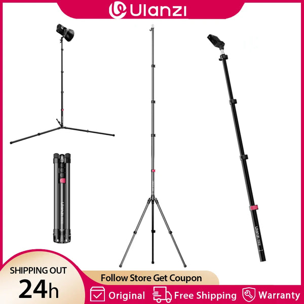 ជើងទម្រភ្លើង Ulanzi TT43 II 2.1M 2 in 1 ជាមួយជើងទម្រជើងទម្រសម្រាប់កាមេរ៉ា DSLR វីដេអូ ទម្ងន់អតិបរមា 4KG