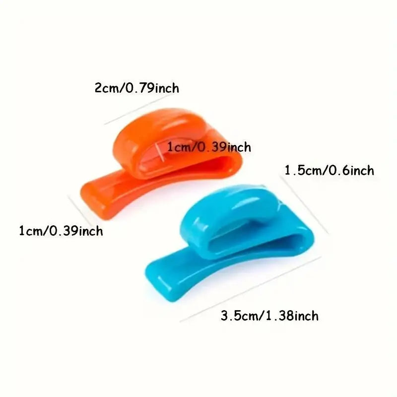 4-Pack Anti-Loss Key Hooks, Space-Saving Plastic Design for Quick Bag/Home/Car Organizing