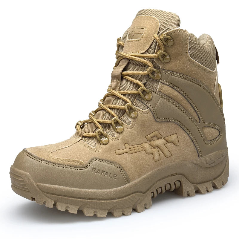Men's outdoor combat boots four seasons breathable light anti slip hiking jungle professional protective tactics training boots