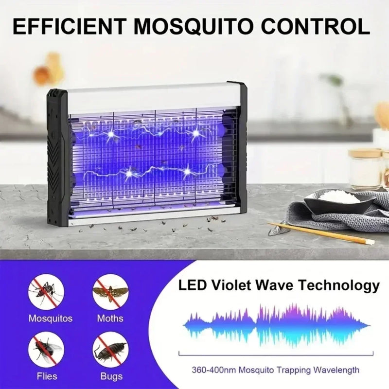 ចង្កៀងមូសប្រើបានយូរ 4W-10W កំចាត់សត្វល្អិតស្ងាត់ៗ ព្យួរមូសបន្ទប់គេង សណ្ឋាគារ ឆក់ចរន្តអគ្គិសនី មូសរុយ ភោជនីយដ្ឋាន