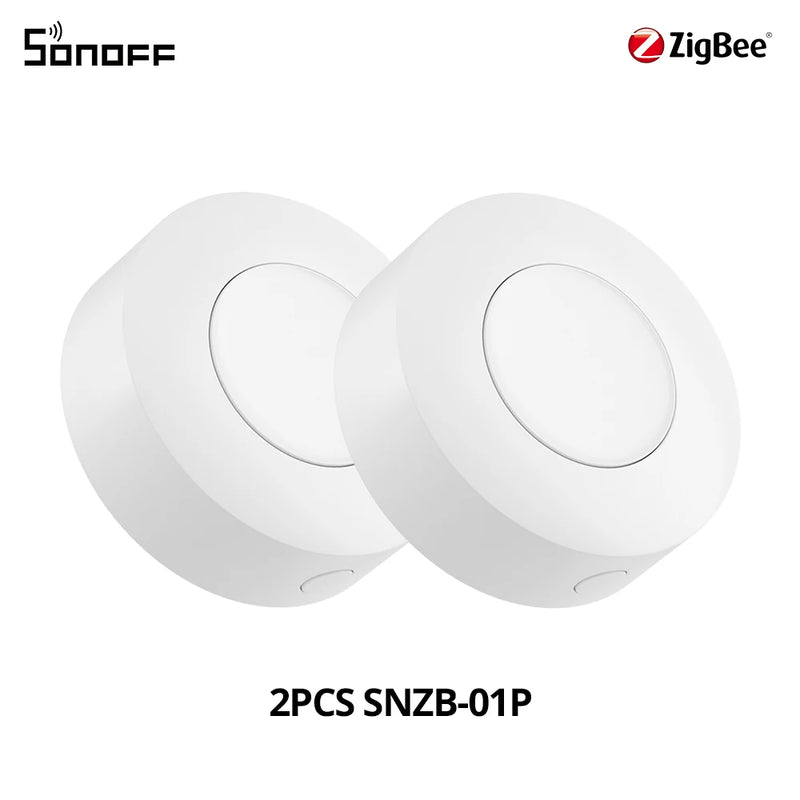 SONOFF SNZB-01P Smart Zigbee Wireless Switch 1-10PCS Smart Scene via eWeLink Two-Way Control with TX Ultimate NSPanel Pro Switch