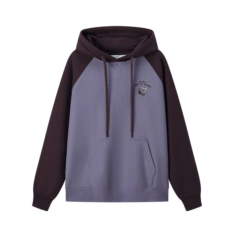 Semir Hooded Sweatshirt Fleece Graphic Pullover Women 2025 Winter Loose Fit Casual Wear Long Sleeve Top