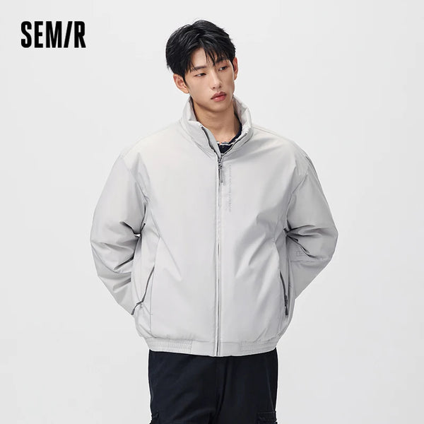 អាវក្រៅបុរស Semir សម្រាប់ប្រើប្រាស់ប្រចាំថ្ងៃរដូវរងាថ្មីឆ្នាំ ២០២៦ ស្ទីលទីក្រុងធម្មតាអាកាសធាតុត្រជាក់ ស្លៀកពាក់ជាស្រទាប់ៗជារៀងរាល់ថ្ងៃ