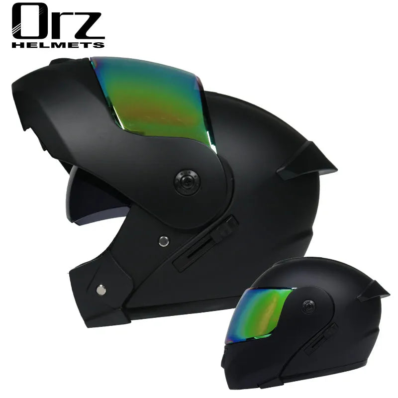 Dual Visors Helmets Modular Motorcycle Helmet Flip up Open Full Face Helmet Moto Casque Casco Motocicleta Capacete