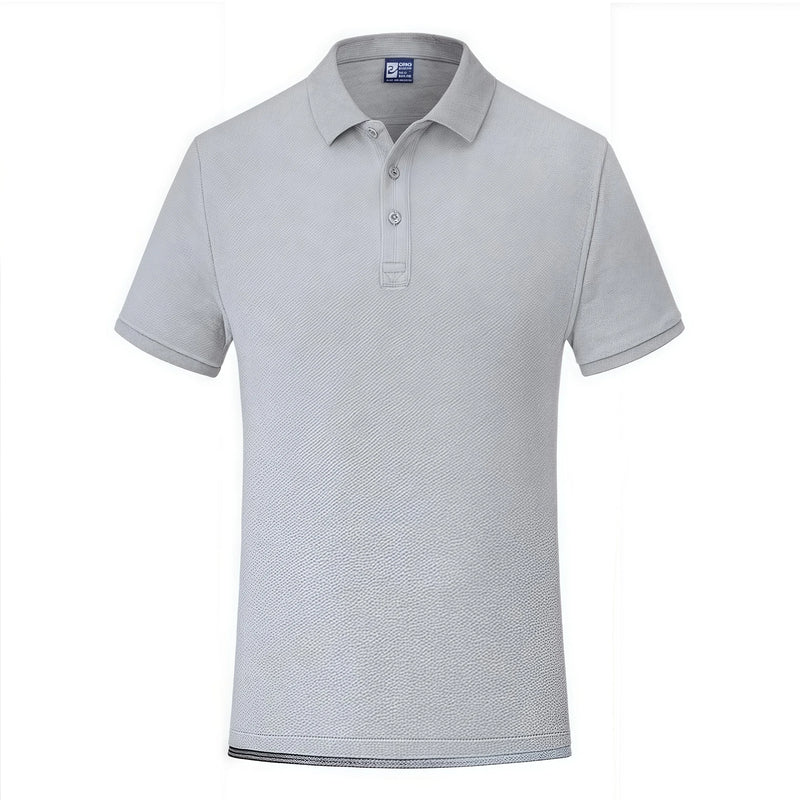 Soft skin-friendly short-sleeved POLO shirt  250G High-quality island cotton custom logo work uniform busines and casual