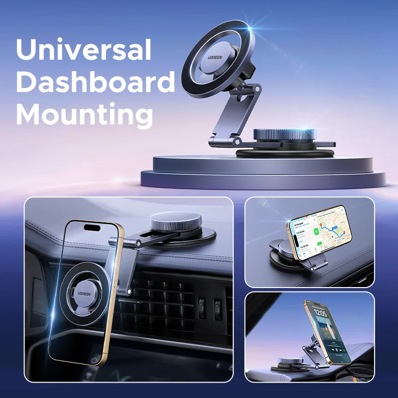 UGREEN Magnetic Car Phone Holder Dashboard Gravity Car Phone Stand For Magsafe iPhone 16 15 14 Pro Samsung Xiaomi Strong Magnets