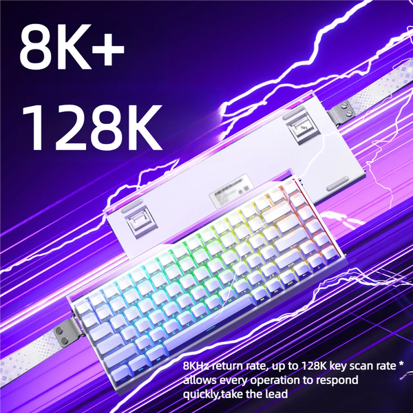 AULA HERO84 8K Magnetic Keyboard 0.01mm Rapid Trigger Full Keys Hot-swap RGB Backlit For Gaming E-sports