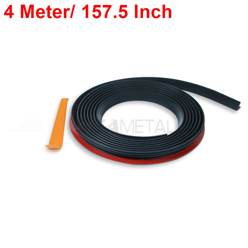 SEAMETAL Car Window Seal Strip Auto Rubber Side Window Filler V Shape Sealing Strips Noise Insulation for Car Window Lift 1/2/4m