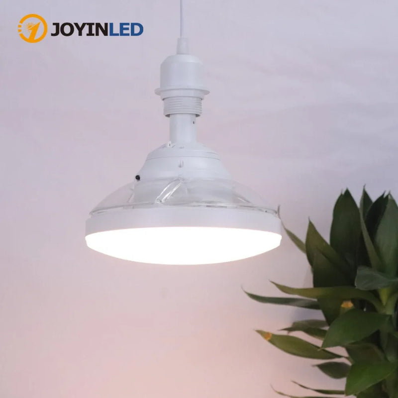 កង្ហារពិដានឆ្លាតវៃ JOYINLED បញ្ជាពីចម្ងាយសម្រាប់តុបតែងបន្ទប់ ចង្កៀងកង្ហារពិដានស្តើងបំផុតទំហំ ៤៨ អ៊ីញ
