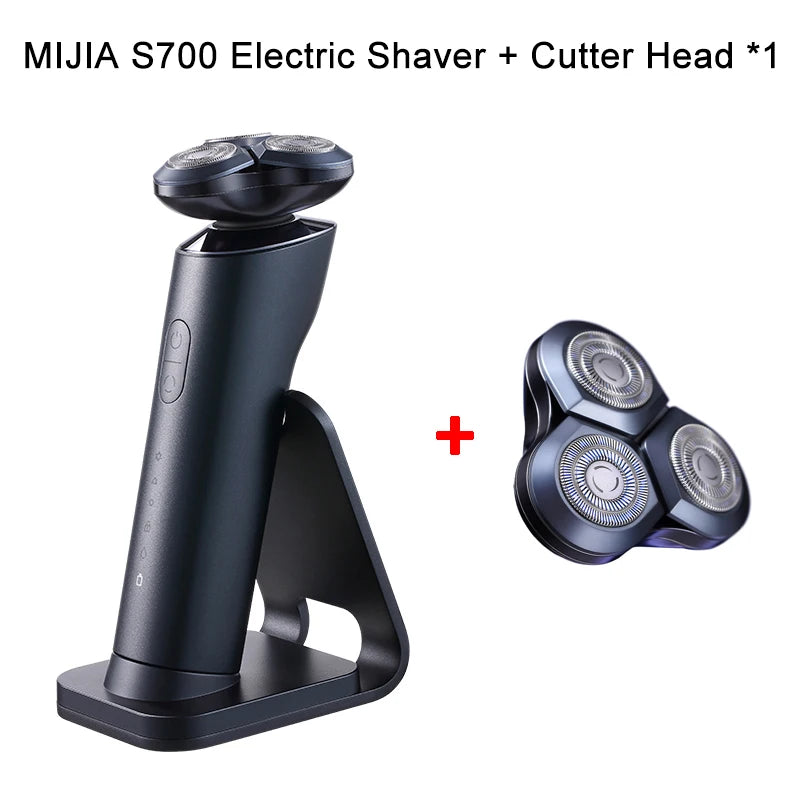ម៉ាស៊ីនកោរសក់ MIJIA S700, ម៉ាស៊ីនកោរសក់អគ្គិសនីសើម និងស្ងួតដែលអាចសាកបាន, ឡាមអគ្គិសនី ៣ របៀបសម្រាប់បុរស, ដាវសេរ៉ាមិច គ្មានរោមខ្ទាស់