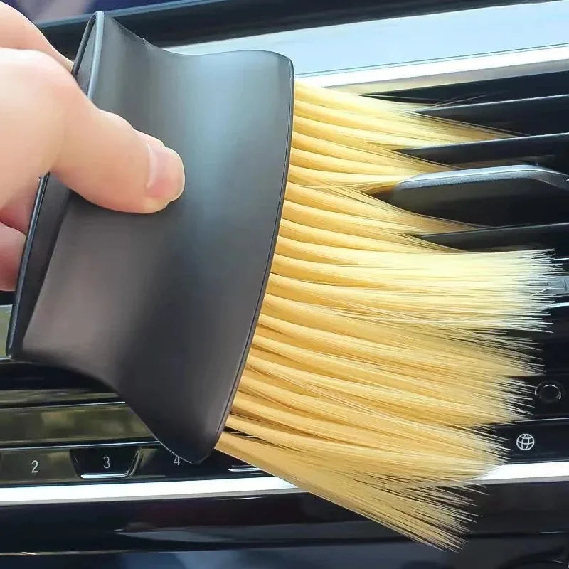 Soft Brush Car Interior Dust Sweeping Tool Air Outlet Gap Cleaning Device Car Wash Tool Dust Removal Divine Device
