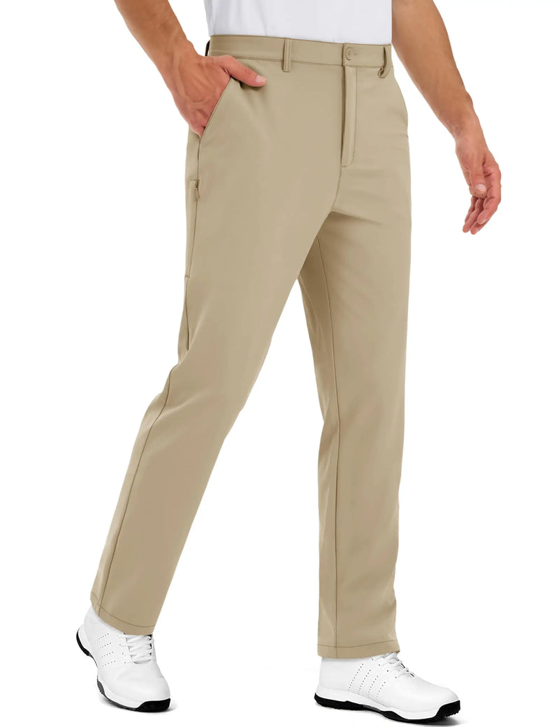 TACVASEN Stretch Golf Pants Work Dress Pants Lightweight Straight Leg for Men Slacks Casual Trousers with 5 Pockets Waterproof