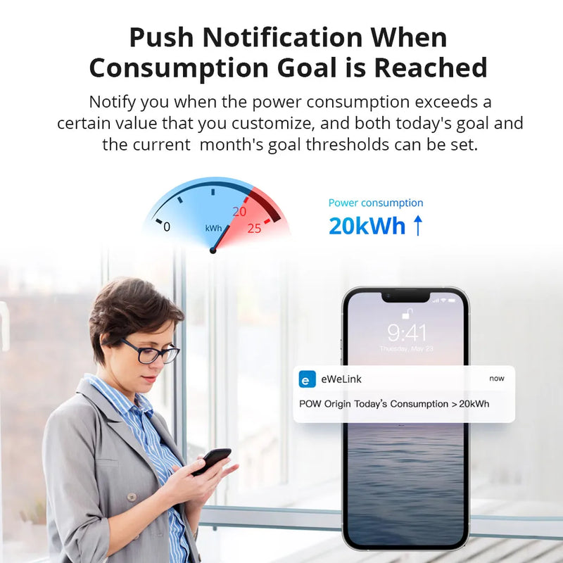 SONOFF POW Origin 16A Smart Power Meter Switch ESP32 Chip Safety Design Overload Protection via eWeLink Alexa Google Home