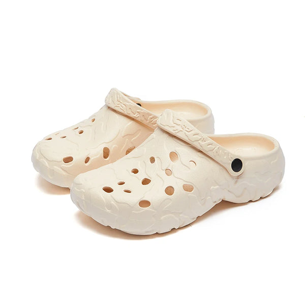 Plus Big Size 46 47 Summer Rubber Sandals Men Clogs Garden Shoes Zuecos Hombre Cholas Man Clog Beach Shoes Wide Foot