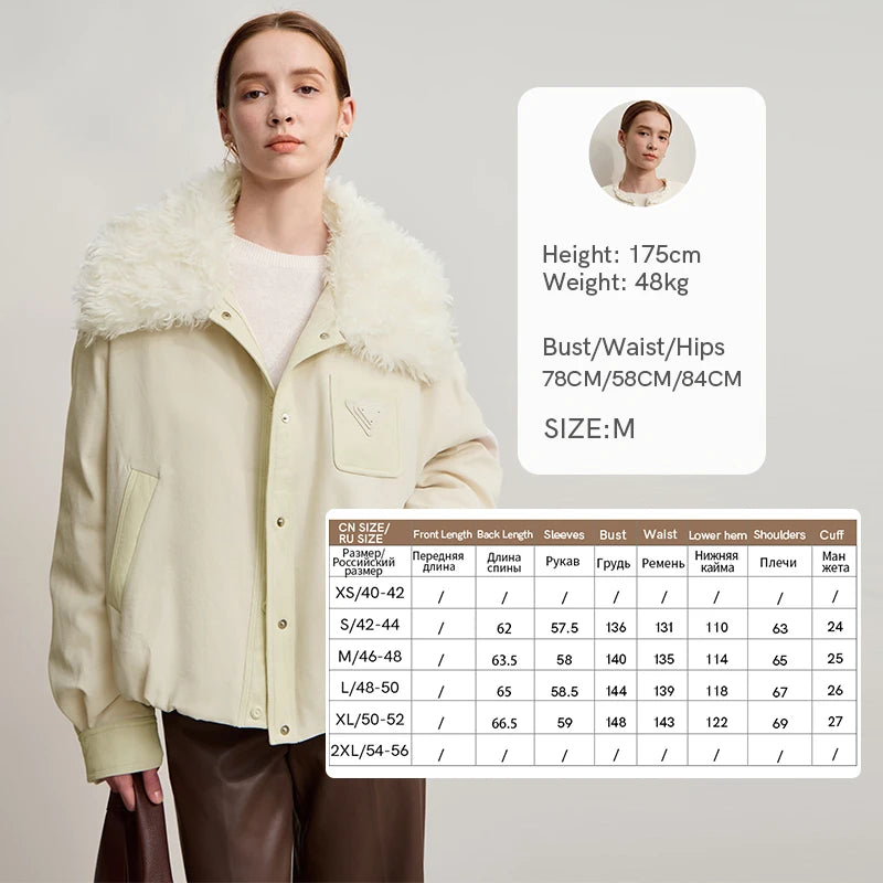 Amii Down Coats For Woman 2026 Winter New Casual Warm Patchwork Versatile Down Jacket Women's Long Sleeves Loose Top 12544075