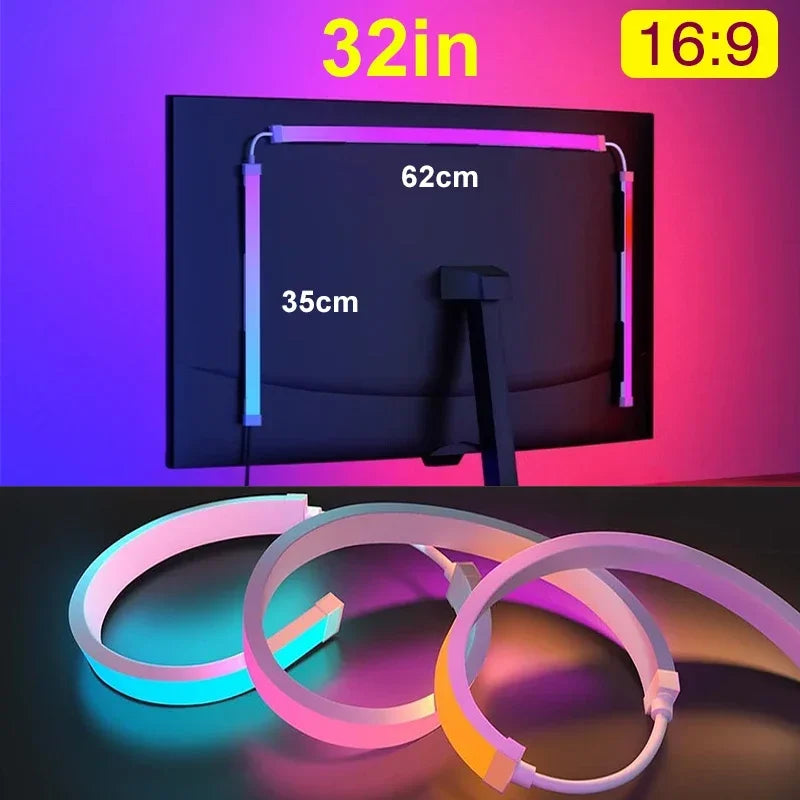 Computer Screen LED Sync Light Smart Gaming Strip Light Monitor RGB Screen Backlight Pickup  for Gaming Room Atmosphere Decor ﻿