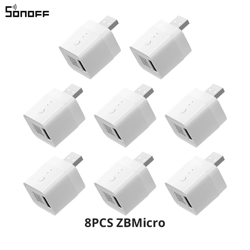 SONOFF ZBMicro Zigbee Micro USB Smart Adaptor 1-10PCS Fast Charging Wide Transmit Coverage Voice Control eWeLink Alexa Google