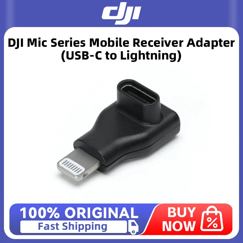 DJI Mic Series Mobile Receiver Adapter (USB-C to Lightning) for DJI Mic Series Mobile Receiver