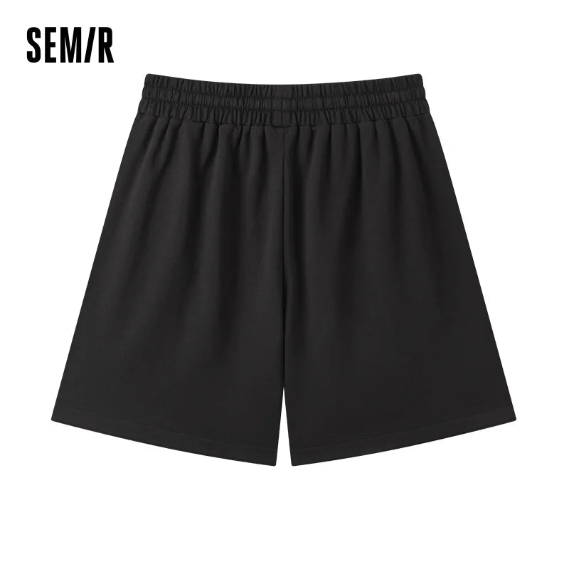 Semir Women Pants Home Wear Cotton Soft Comfortable Solid Color Loose Elastic Casual Top 2026 Summer Wear