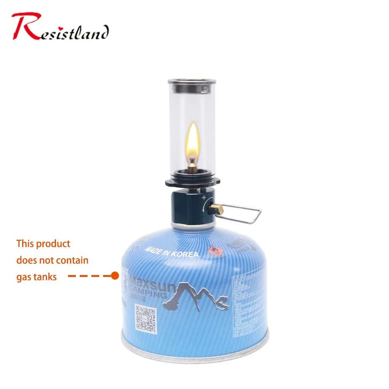 Dreamlike Candlelight Lamp Mini Windproof Candle Lamp Gas Burner Stove Outdoor Camping Lights Tent Lighting Equipment BRS 55
